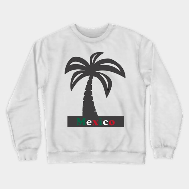 Palm Tree (Mexico Vacation), v4 Crewneck Sweatshirt by VelvetRoom